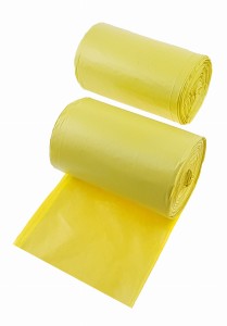 Uniwersalne worki do segregacji śmieci 35L TWORZYWA SZTUCZNE _ METAL (żółte) 100 szt. (2 rolki x 50 szt.).