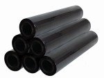 Folia stretch czarna beztubowa 6 rolek x 1,2 kg netto szerokość 500 mm. JAKOŚĆ !!!